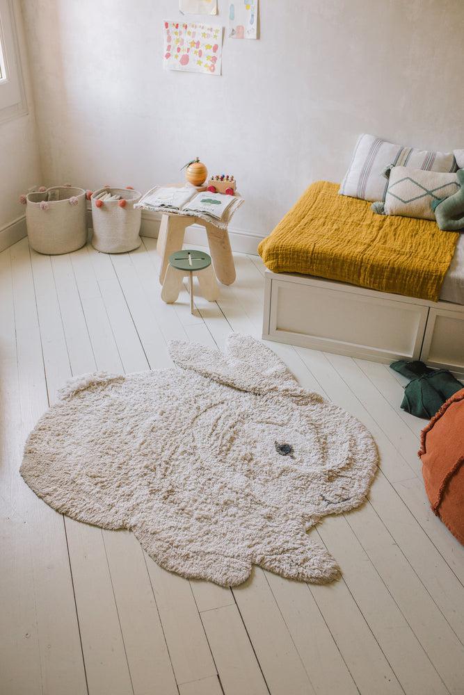 WASHABLE ANIMAL COTTON RUG BUNNY、mySite、gigharbornorthrealestate
