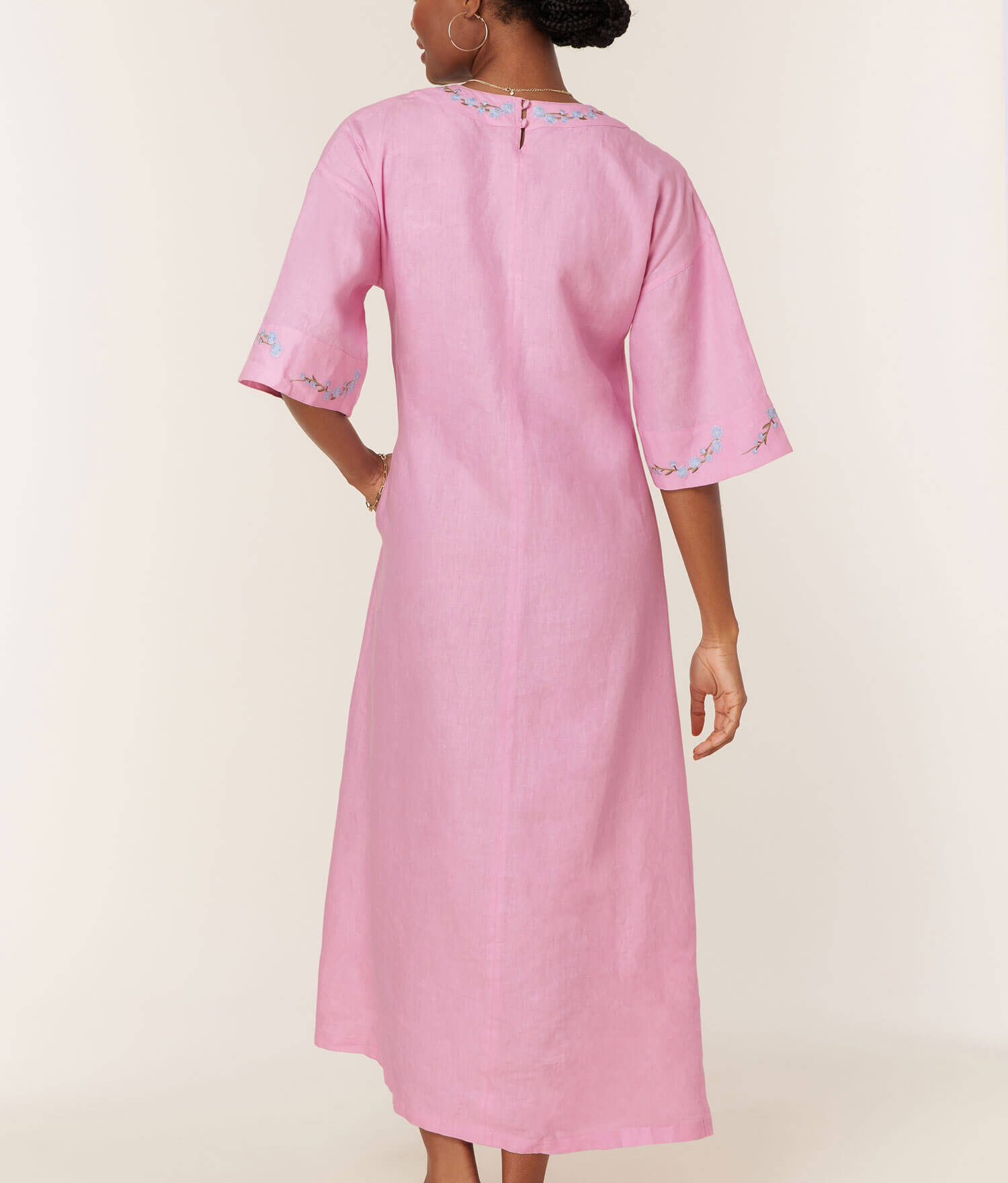 The Kepez Kaftan Dress - Linen - Aster、mySite、ashleygrahame