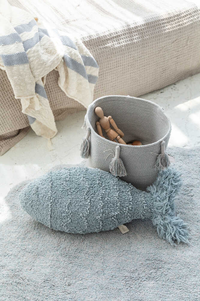 STORAGE BASKET FRINGES WOODY BLUE、mySite、gigharbornorthrealestate