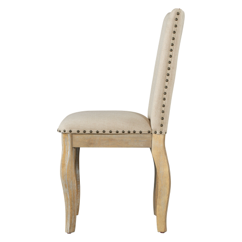 TREXM Farmhouse Round Extendable Dining Table with 16" Leaf Wood Kitchen Table (Natural Wood Wash)、、casual