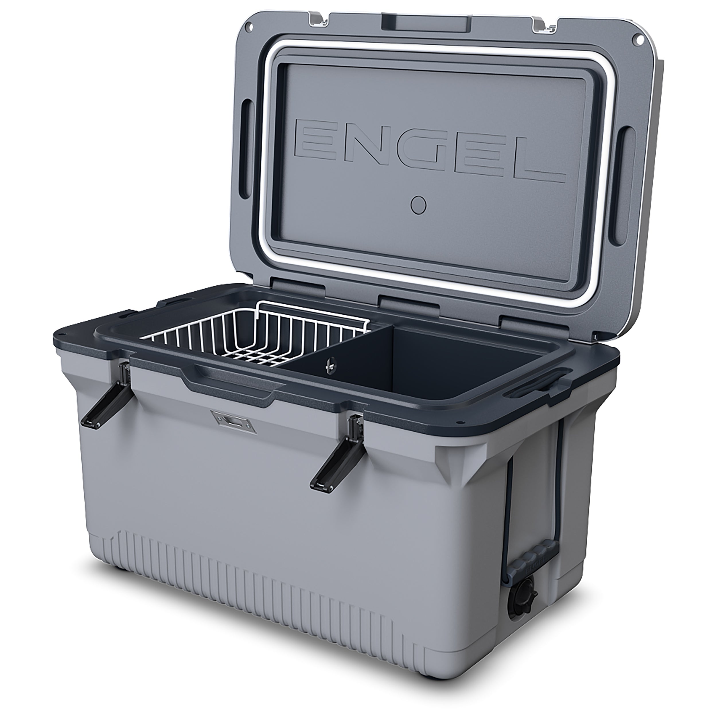ENGEL 60QT UltraLite Injection-Molded Cooler With Wire Basket and Divider、mySite、noshort