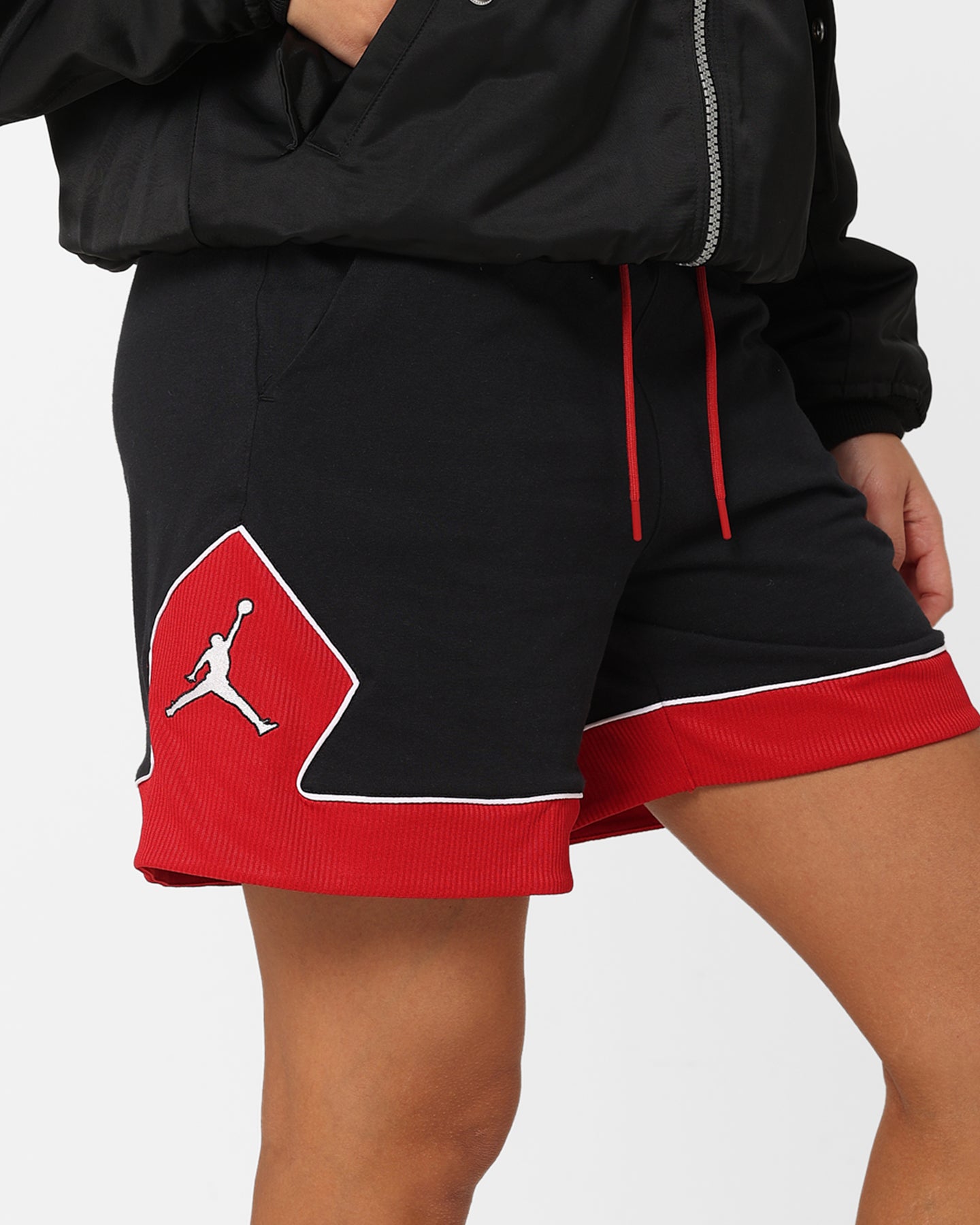 Jordan Women's Lightweight Diamond Shorts Black/Gym Red/White、mySite、zt4zffjzw
