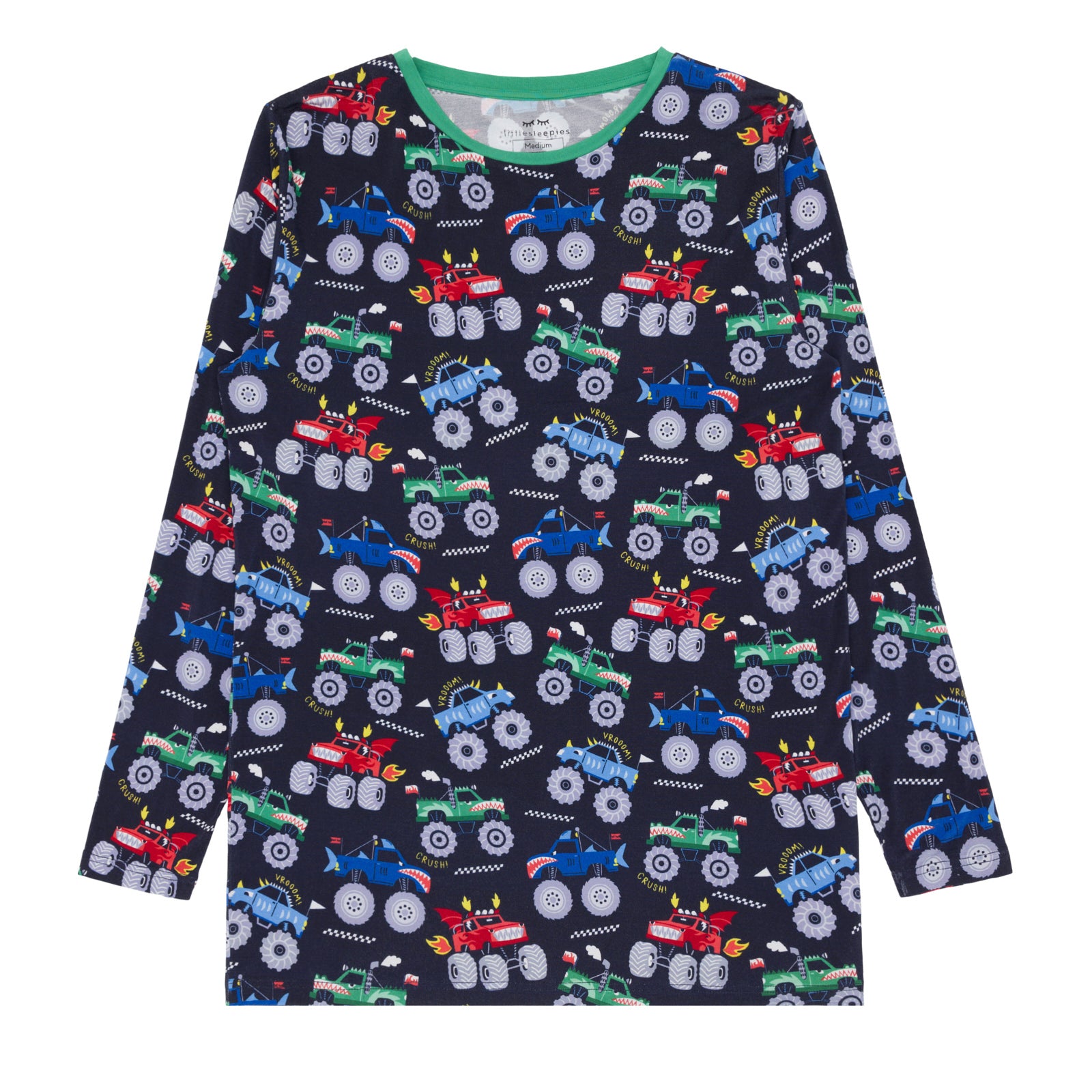 Monster Truck Madness Men's Pajama Top、mySite、g9winljtr