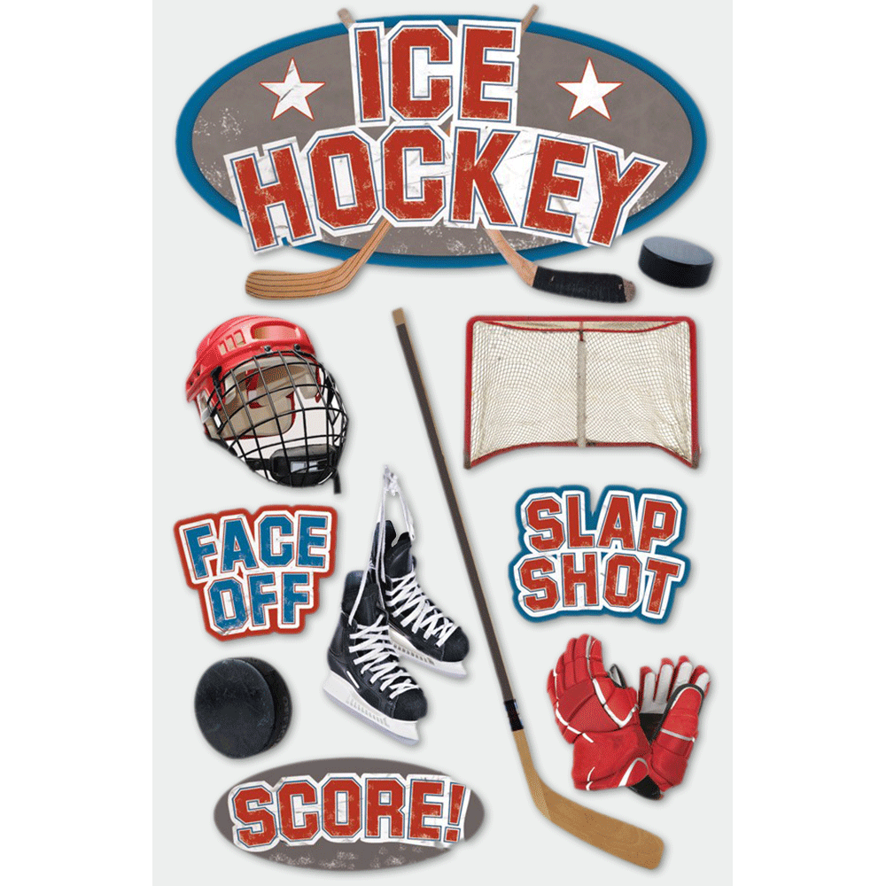  Ice Hockey 3-D Stickers、mySite、ghnorth