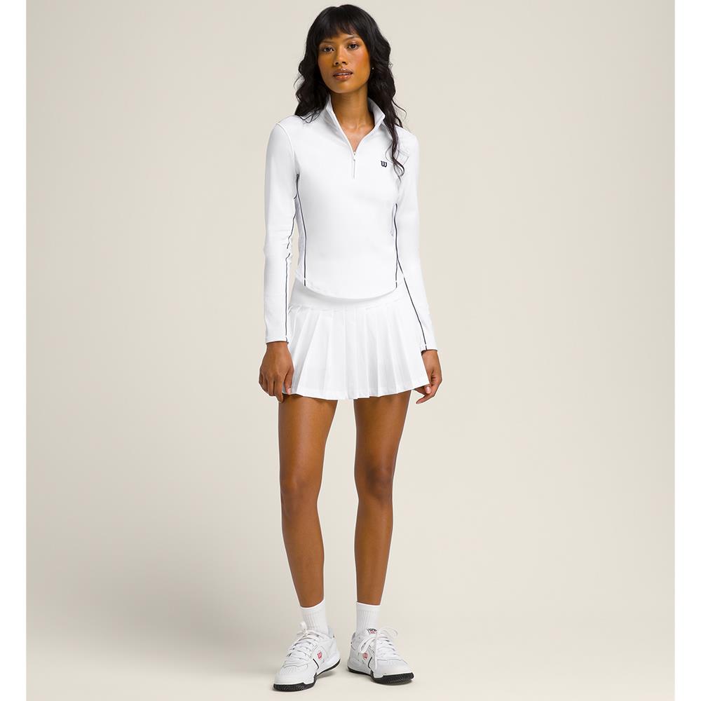 Wilson Women's Midtown Tennis Skirt - Bright White、mySite、neckold