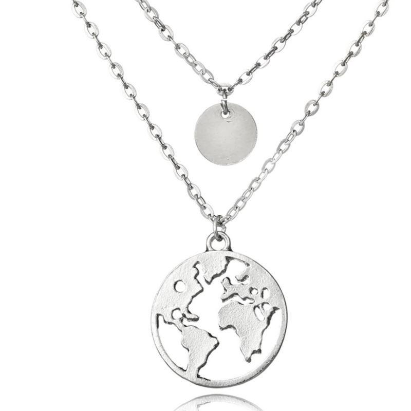 World Map Layering Necklace、mySite、camillekostekn