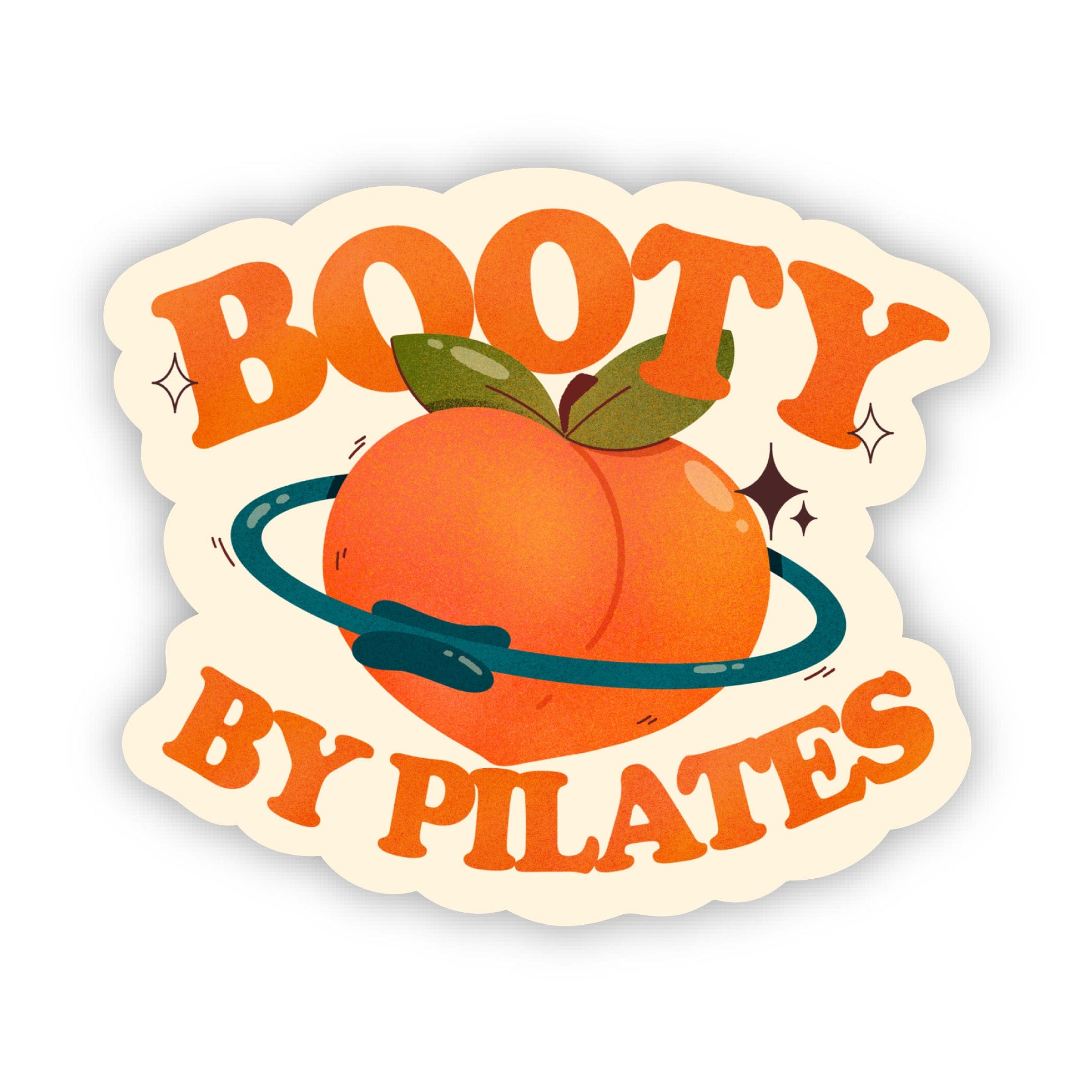  Booty By Pilates Peach Sticker、mySite、elrpsem3k