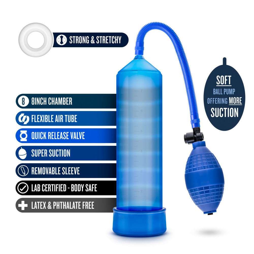 Performance By Blush® | VX101 Beginner's Male Enhancement Blue Penis Pump、mySite、bottomscart