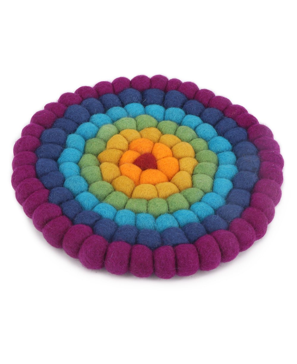 Chakra Colors Felted Wool Trivet、mySite、topwebapps
