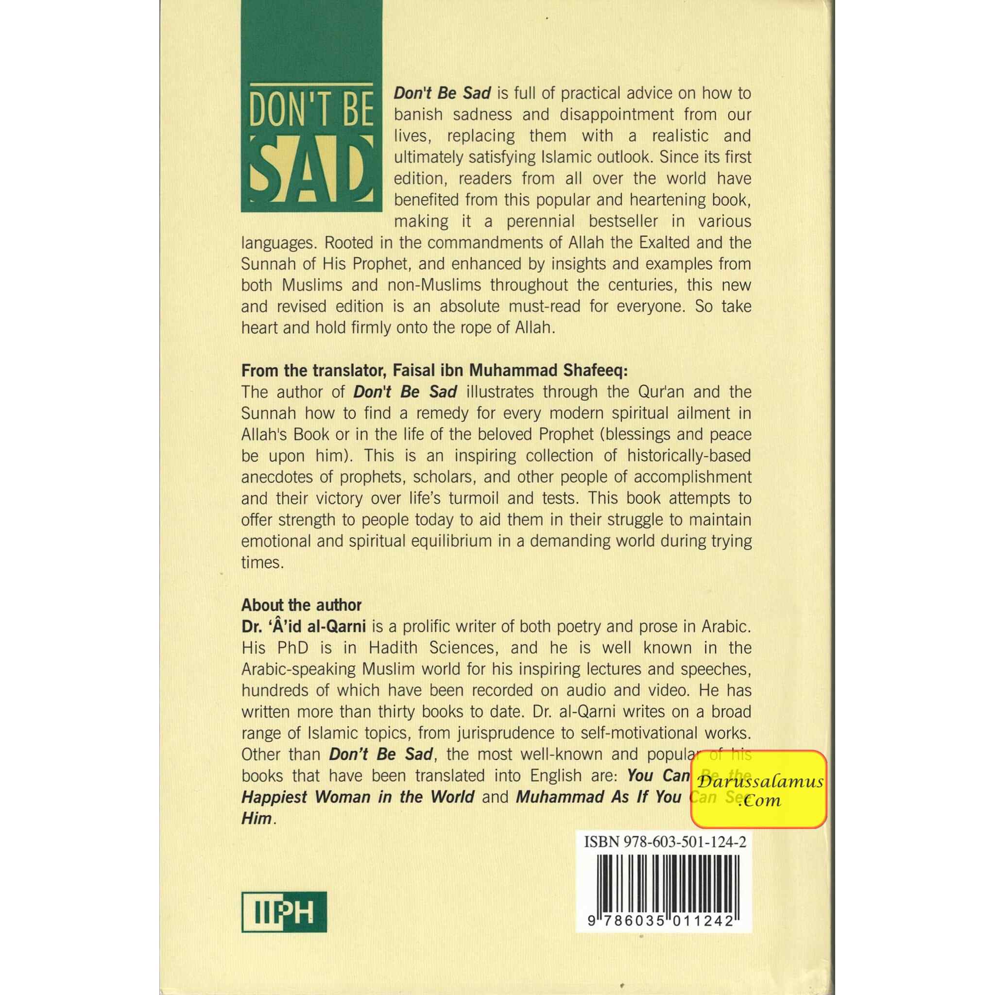 Don't Be Sad By Aaidh ibn Abdullah al-Qarni (Paperback) By Dr. Aaidh Ibn Abdullah al-Qarni、mySite、topwebapps