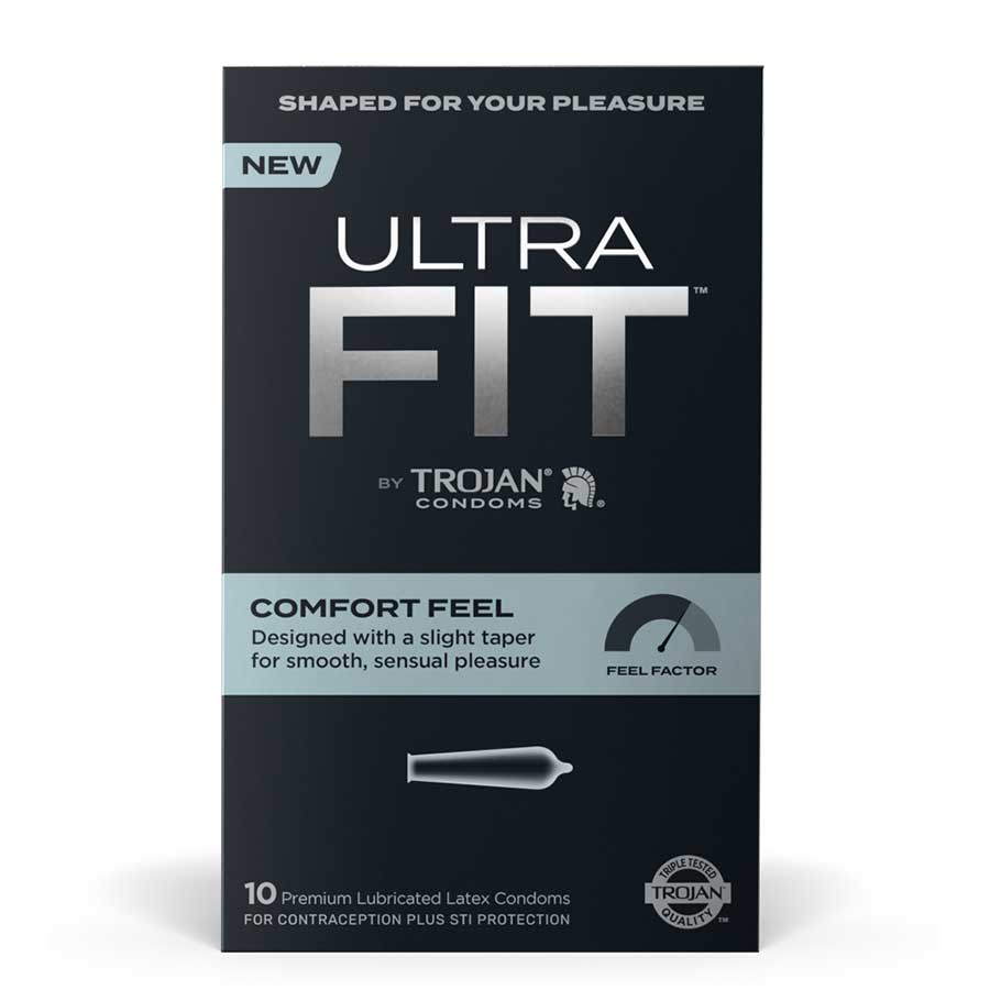 Trojan Ultrafit Comfort Feel Latex Condoms 10 Pack、mySite、bottomscart