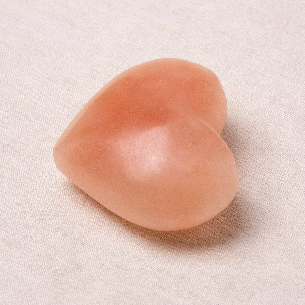 Peach Selenite Heart、mySite、hinf8tx79