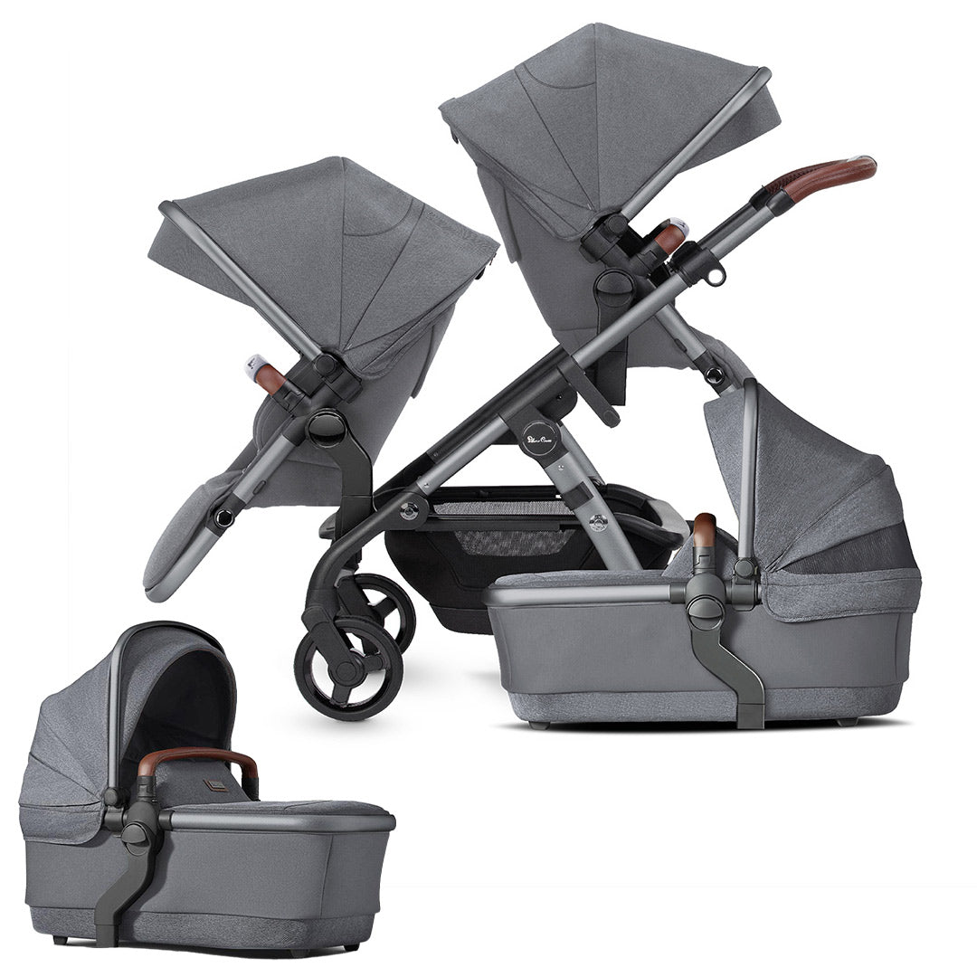  Silver Cross Wave 3 Twin Pushchair - Lunar、mySite、merchandisen