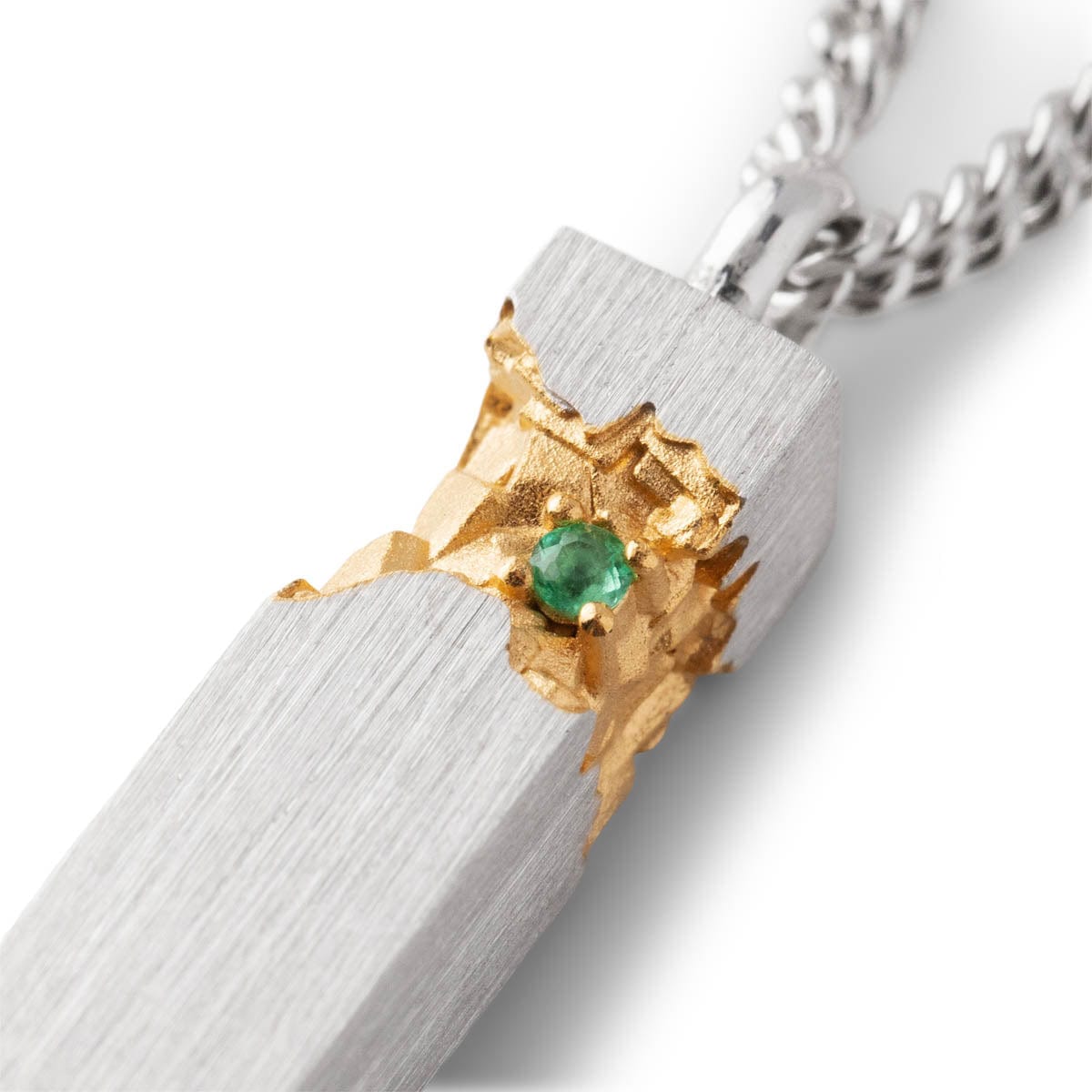 MINED CUBE PENDANT EMERALD、mySite、zt4zffjzw