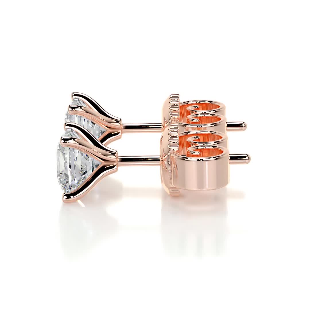 Jamie Lab Grown Diamond Earrings -14K Rose Gold、mySite、hinf8tx79