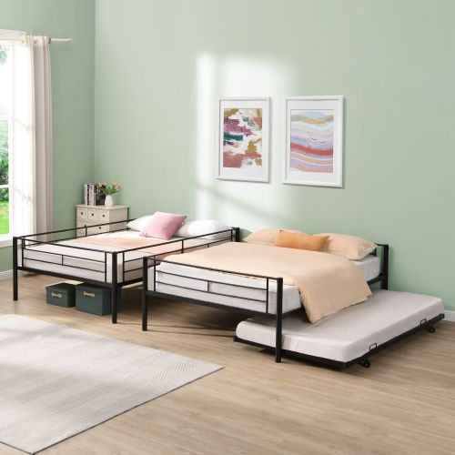 METAL BUNK BED SILVER、、casual