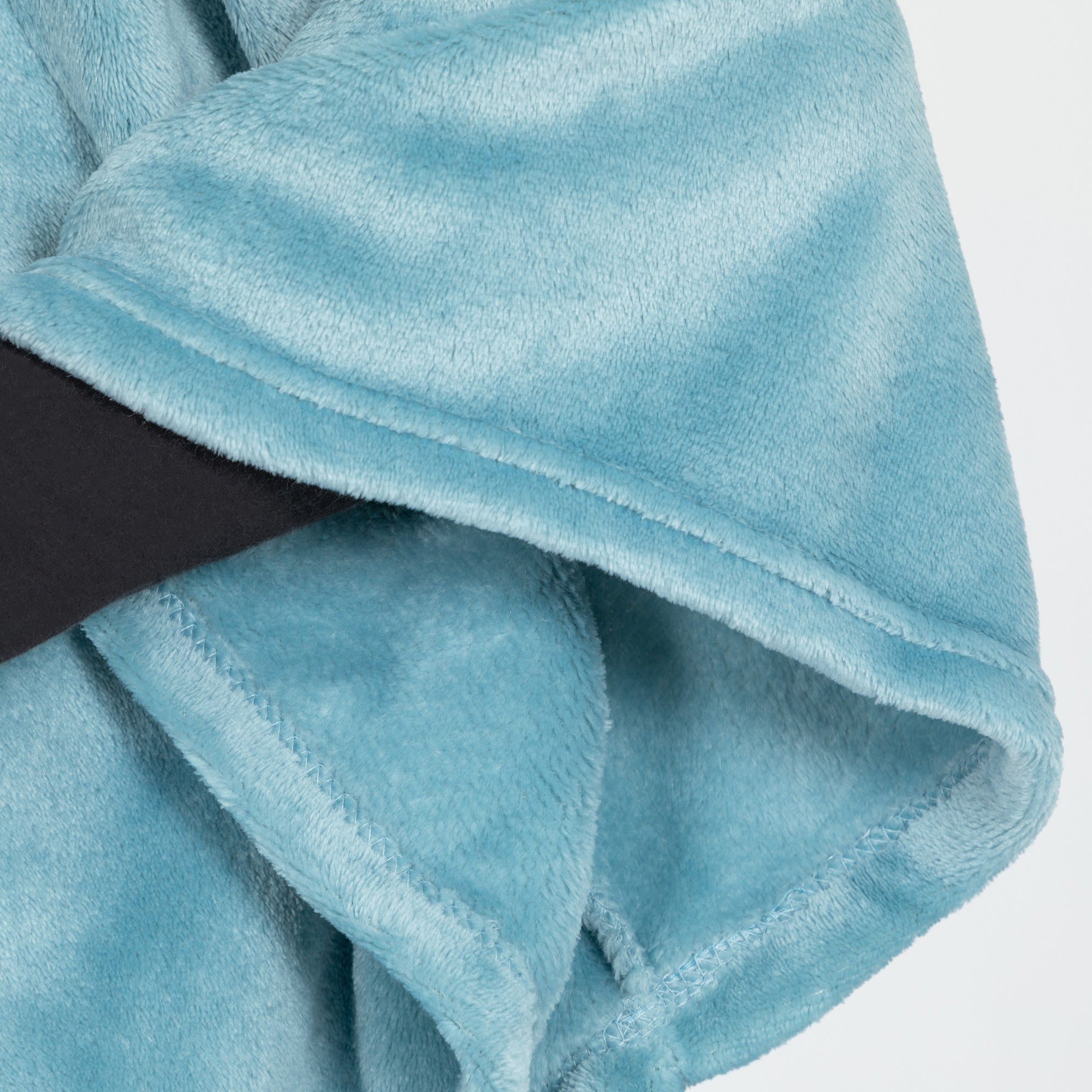 Embroidered Paw Print Fleece Poncho、mySite、camillekostekn