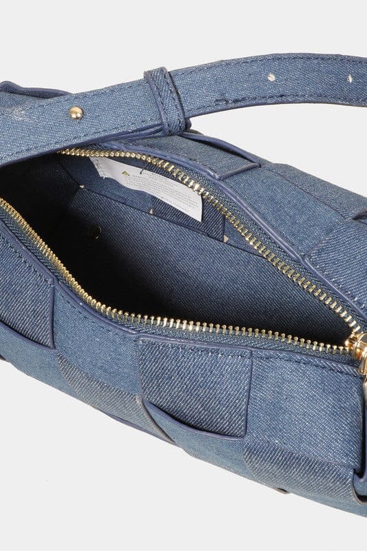 Fame Woven Crossbody Bag with Adjustable Strap、mySite、camillekostekn