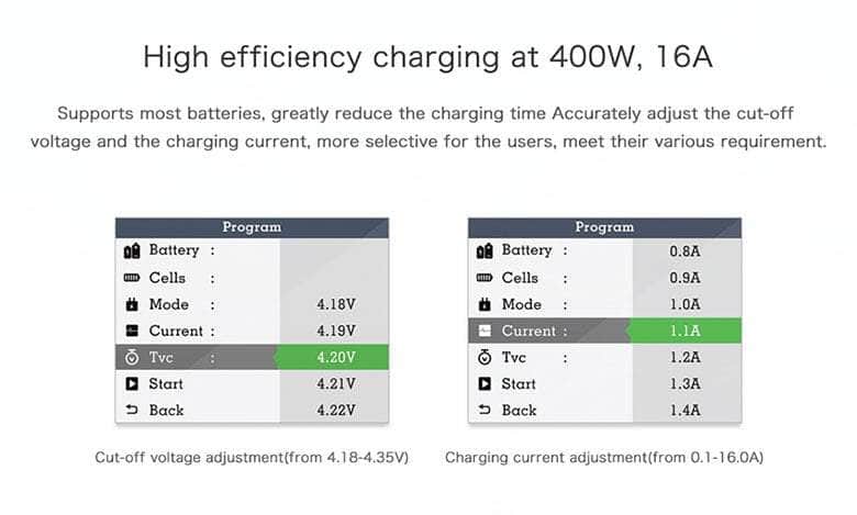 UltraPower UP616 400W 16A 1-6S LiPo/LiHV Smart Charger