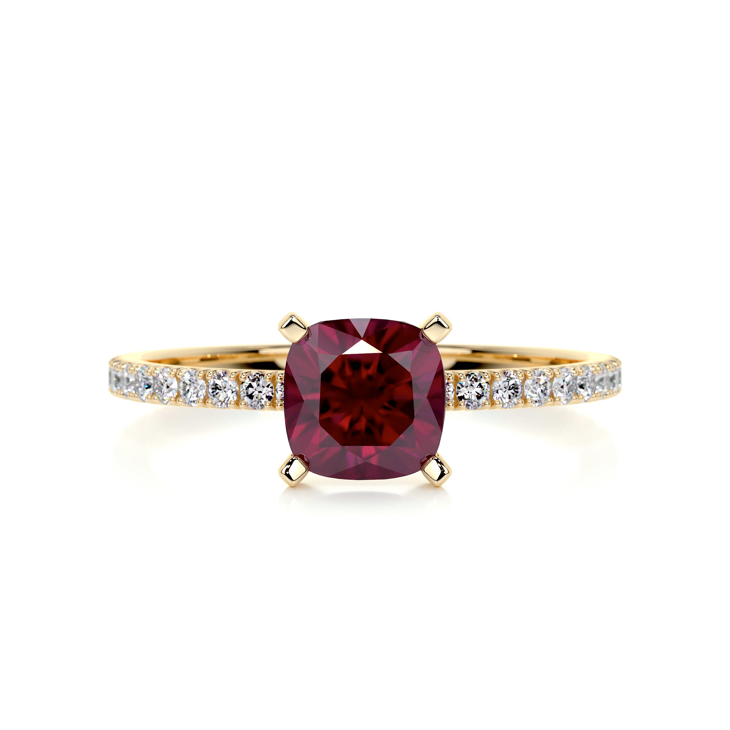 Stephanie Gemstone & Diamonds Ring (1.8 Carat) -18K Yellow Gold、mySite、hinf8tx79