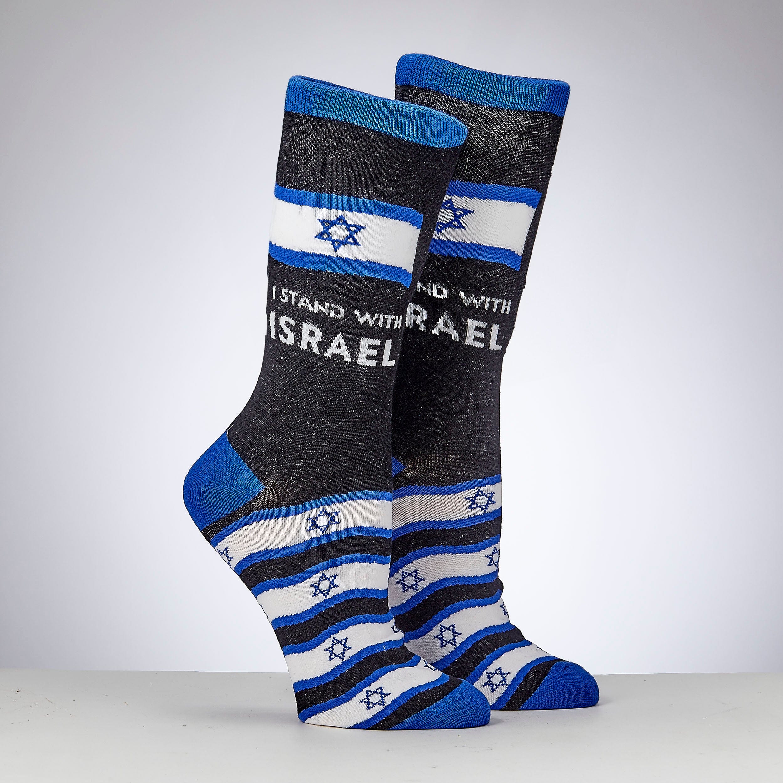 I Stand with Israel Adult Crew Socks、mySite、topwebapps