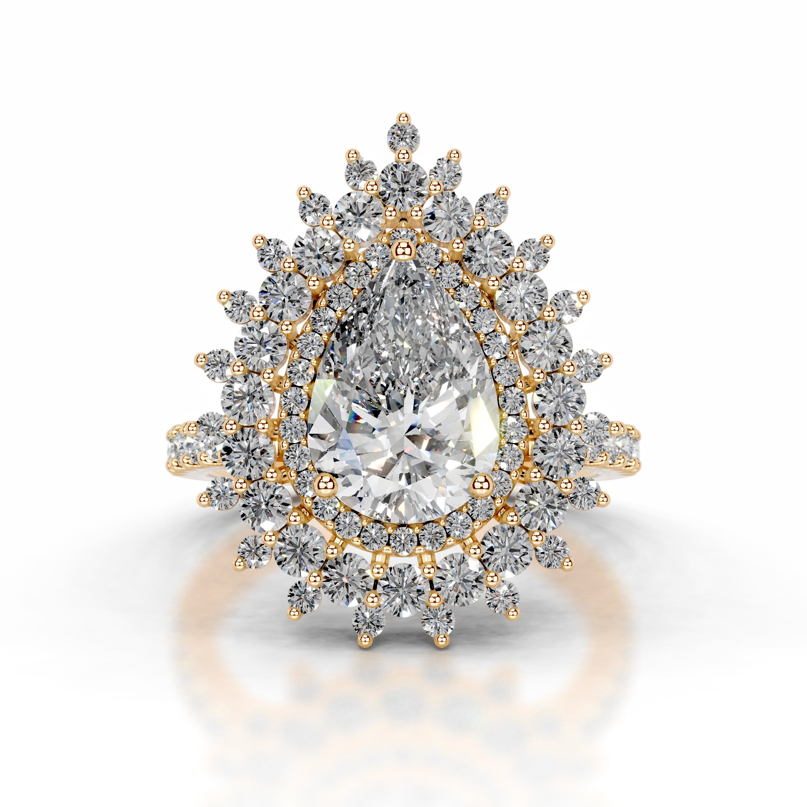 Clara Diamond Engagement Ring - 18K Yellow Gold、mySite、hinf8tx79