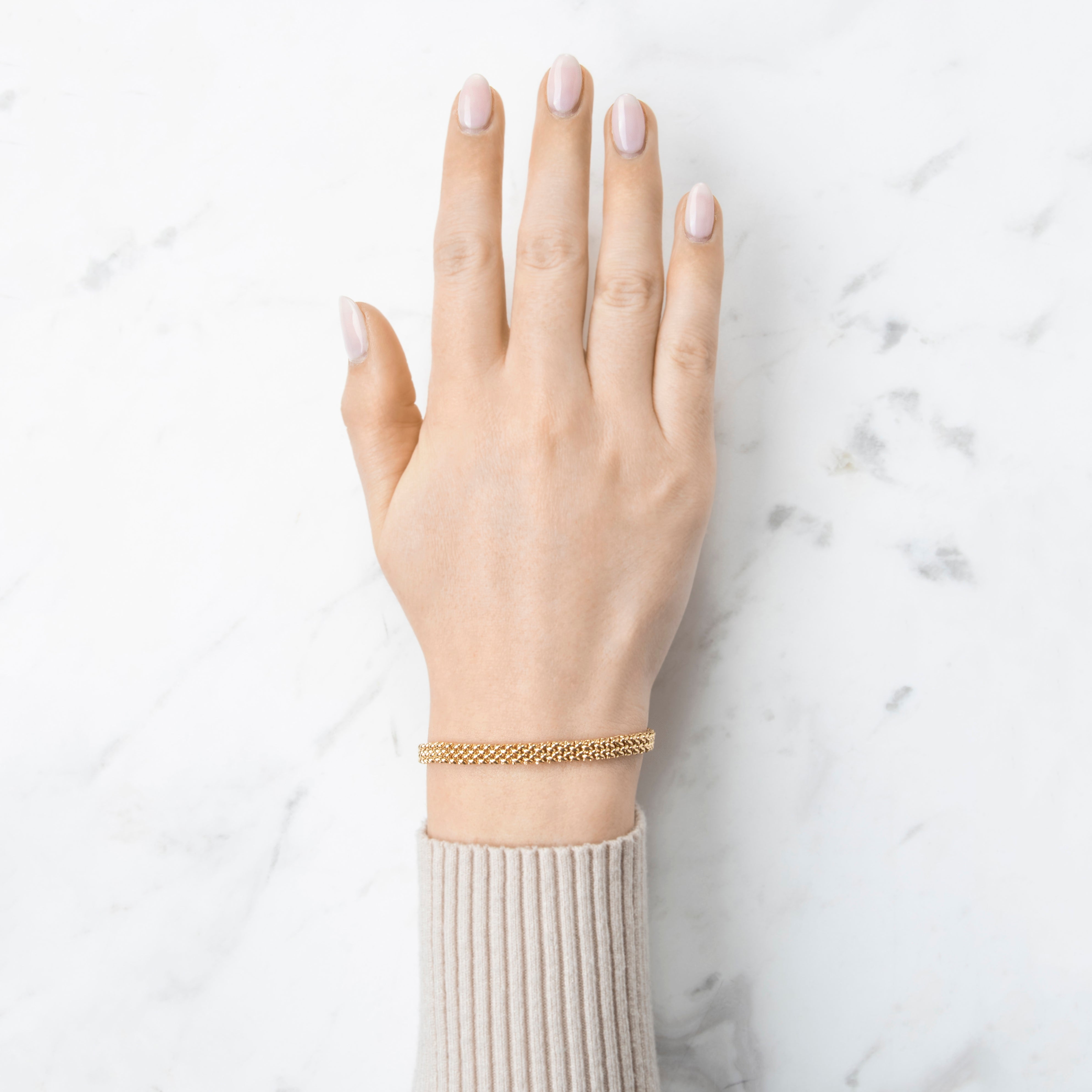 Vintage 14k Yellow Gold Wonderful Draping Link Bracelet 6.75、mySite、hinf8tx79