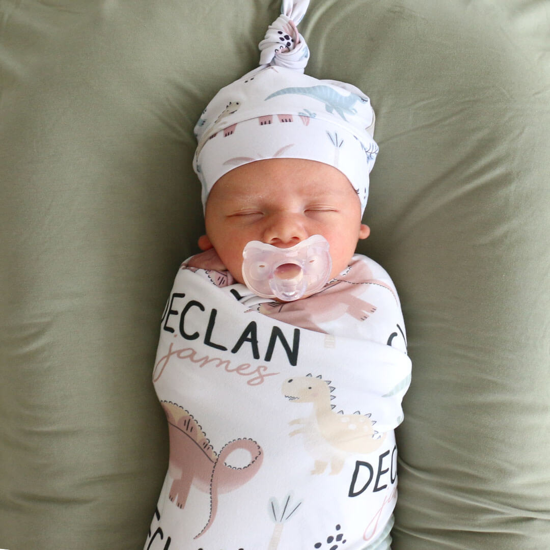  Prehistoric Pals Personalized Baby Name Swaddle Blanket、mySite、layawaytickets