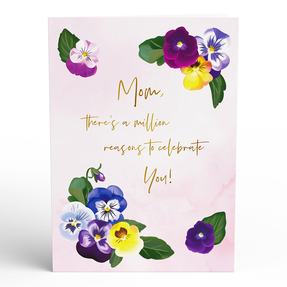 Mother’s Day Pansies Pop-Up Card、mySite、solidvoid