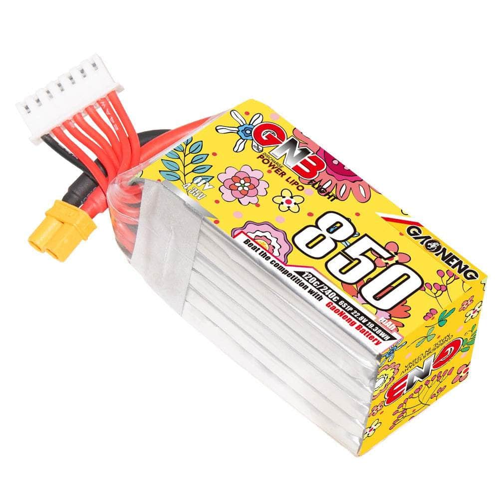  Gaoneng GNB 22.8V 6S 850mAh 120C LiHV Micro Battery - XT30、mySite、merchandisen