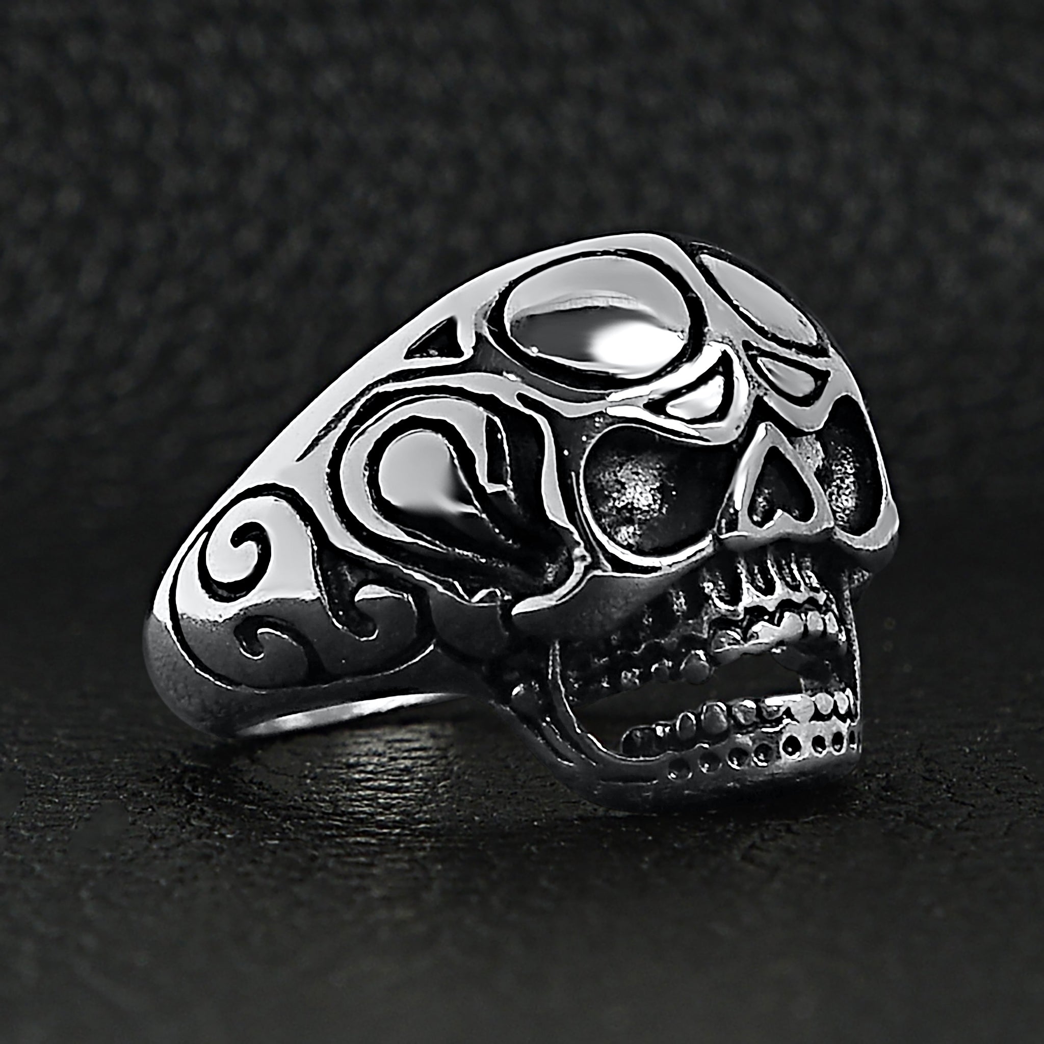 Polished Skull Stainless Steel Ring / SCR2019、mySite、dreamappss