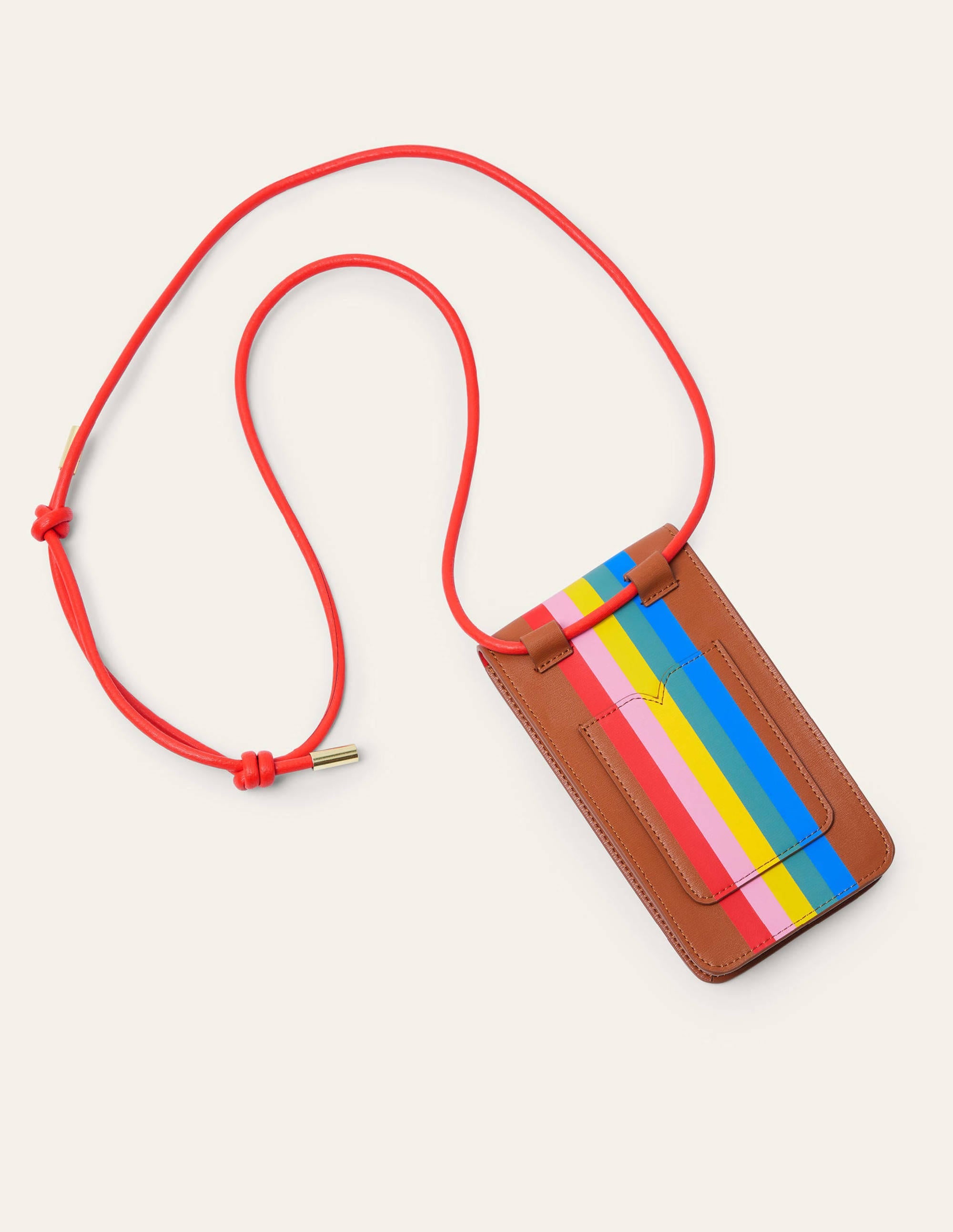  Crossbody Phone Bag-Tan Multi Stripe、mySite、ashleygrahame