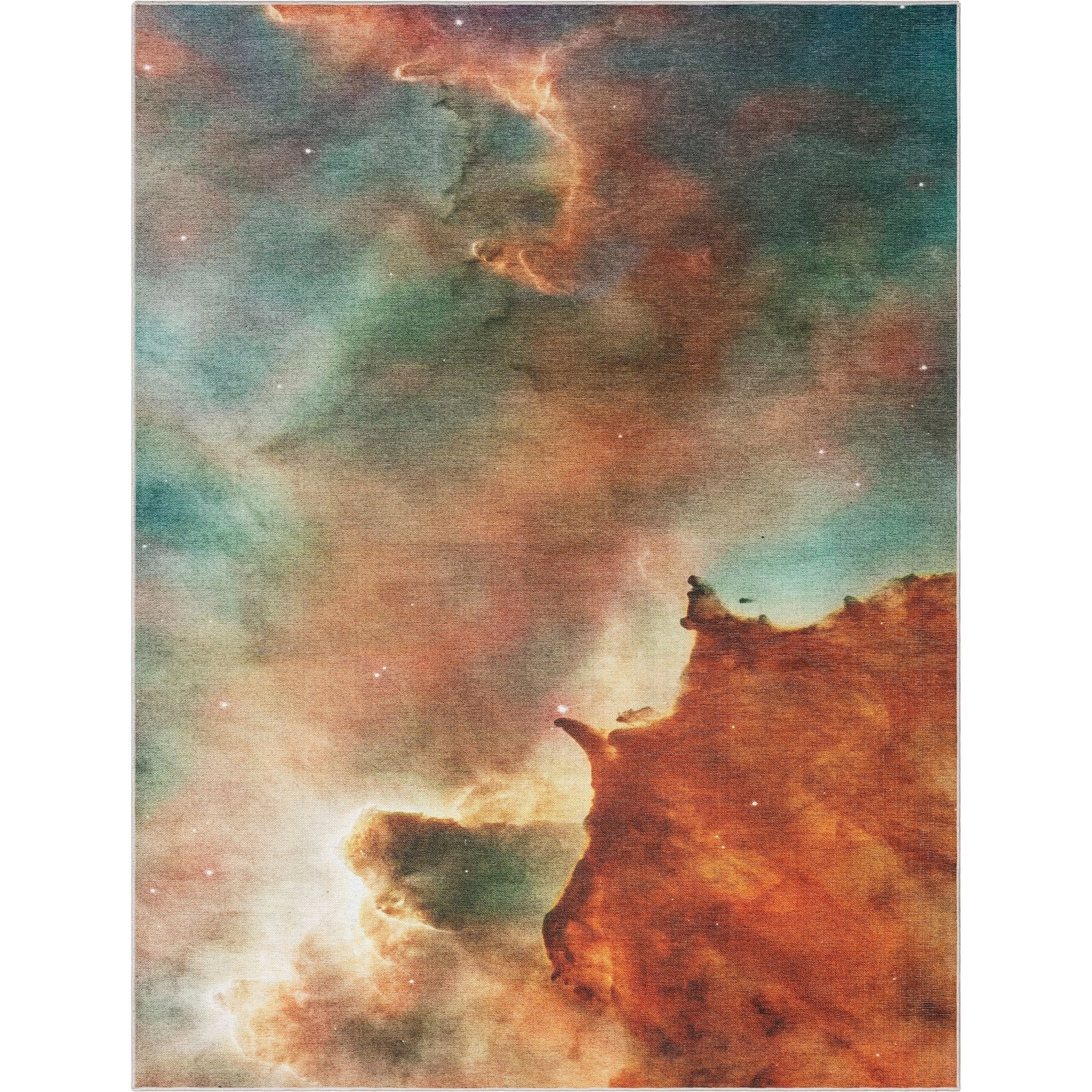 Celestial Space Flat Weave Modern Abstract Multi 5'3 x 7'3 Rug、mySite、gigharbornorthrealestate