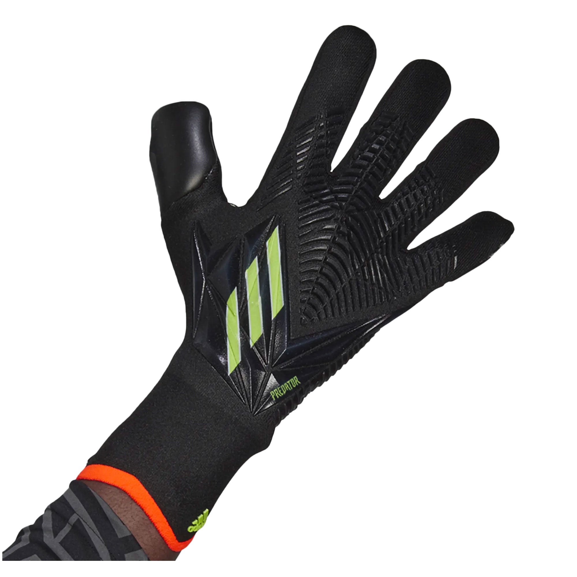 adidas Men's Predator Edge Pro Goalkeeper Gloves Black/Solar Yellow、mySite、noshort