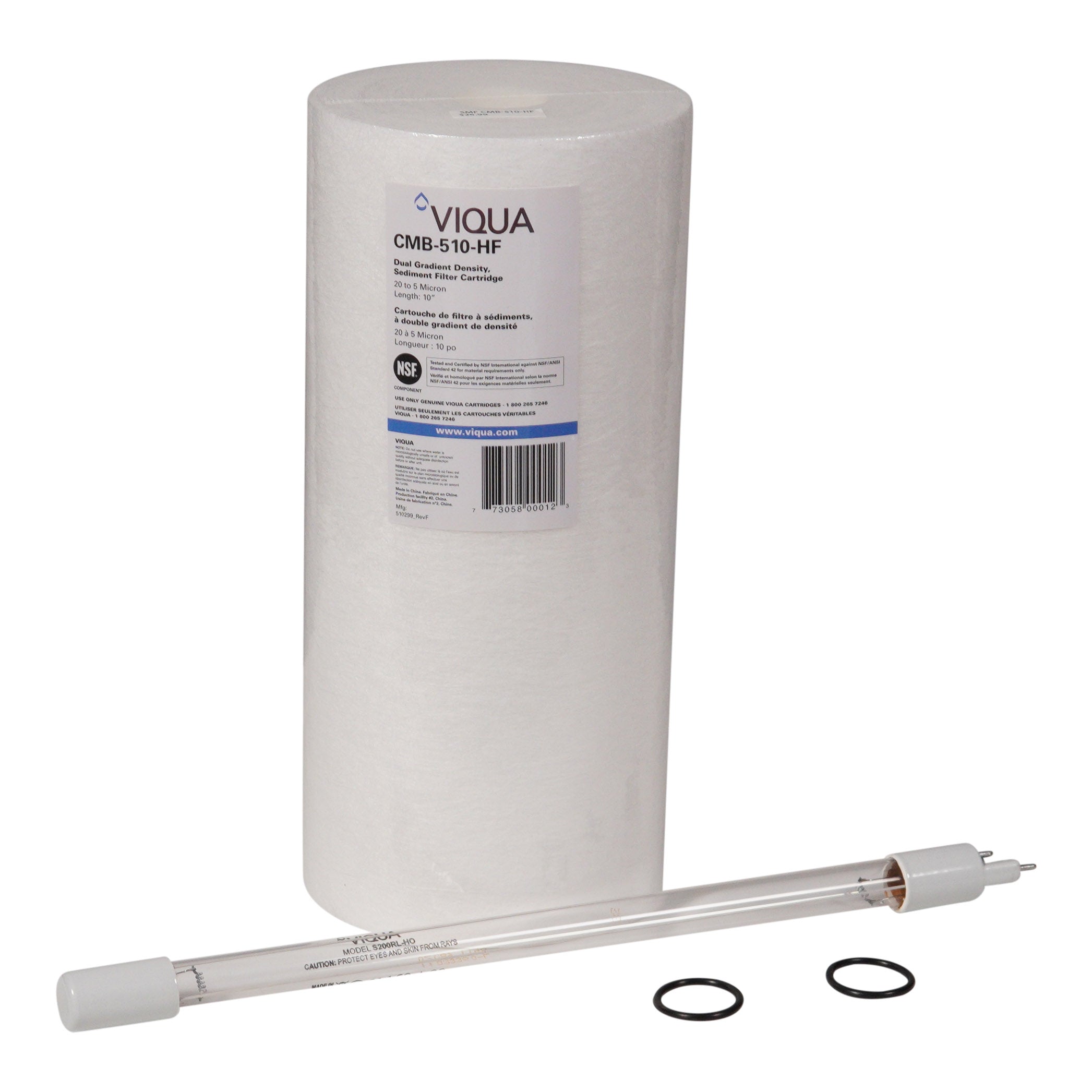 Viqua VH200-F10 Genuine Replacement UV Lamp and Filter、mySite、noshort