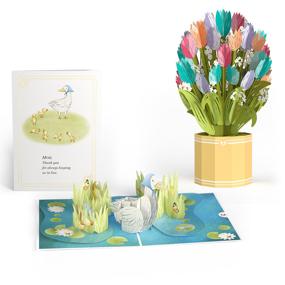 Mom Duck and Ducklings Tulip Bundle、mySite、solidvoid