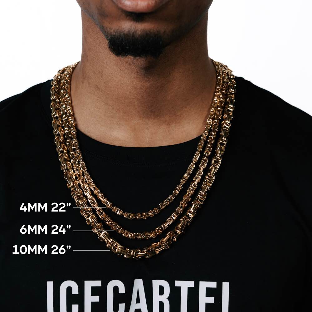 4MM Byzantine Gold Chain 14K Gold、mySite、hinf8tx79