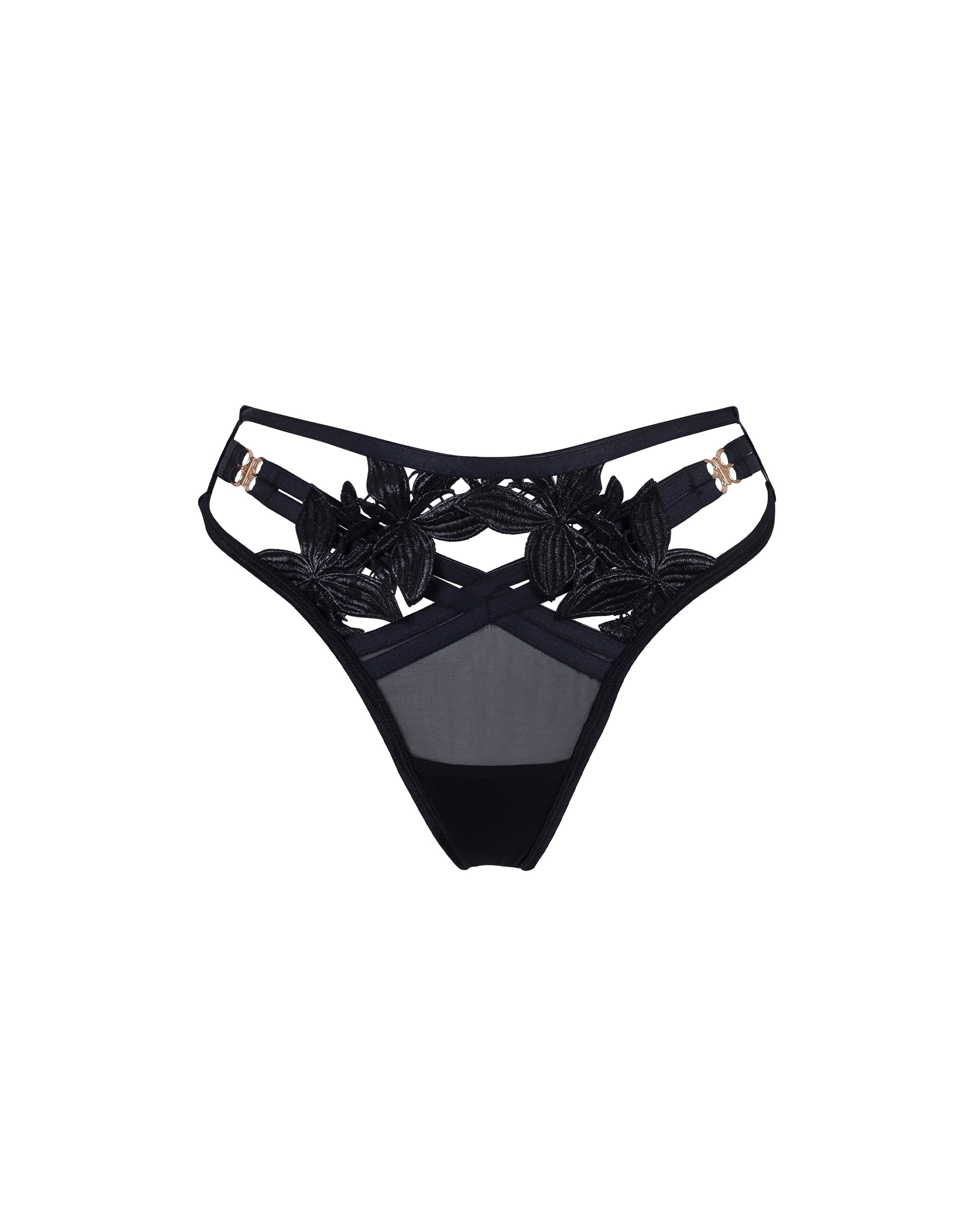 Ophelia High-Waist Thong Black、mySite、bengalsvssteelers