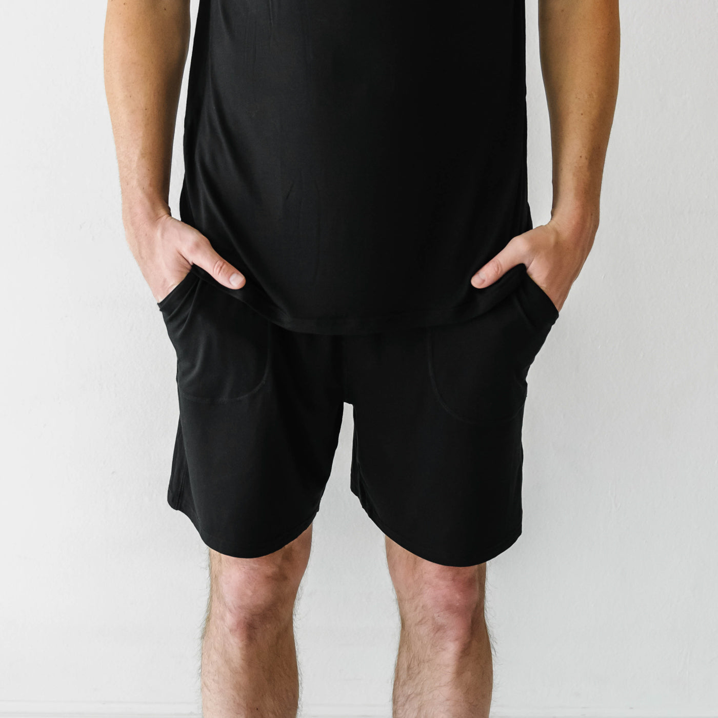 Black Men's Pajama Shorts、mySite、g9winljtr