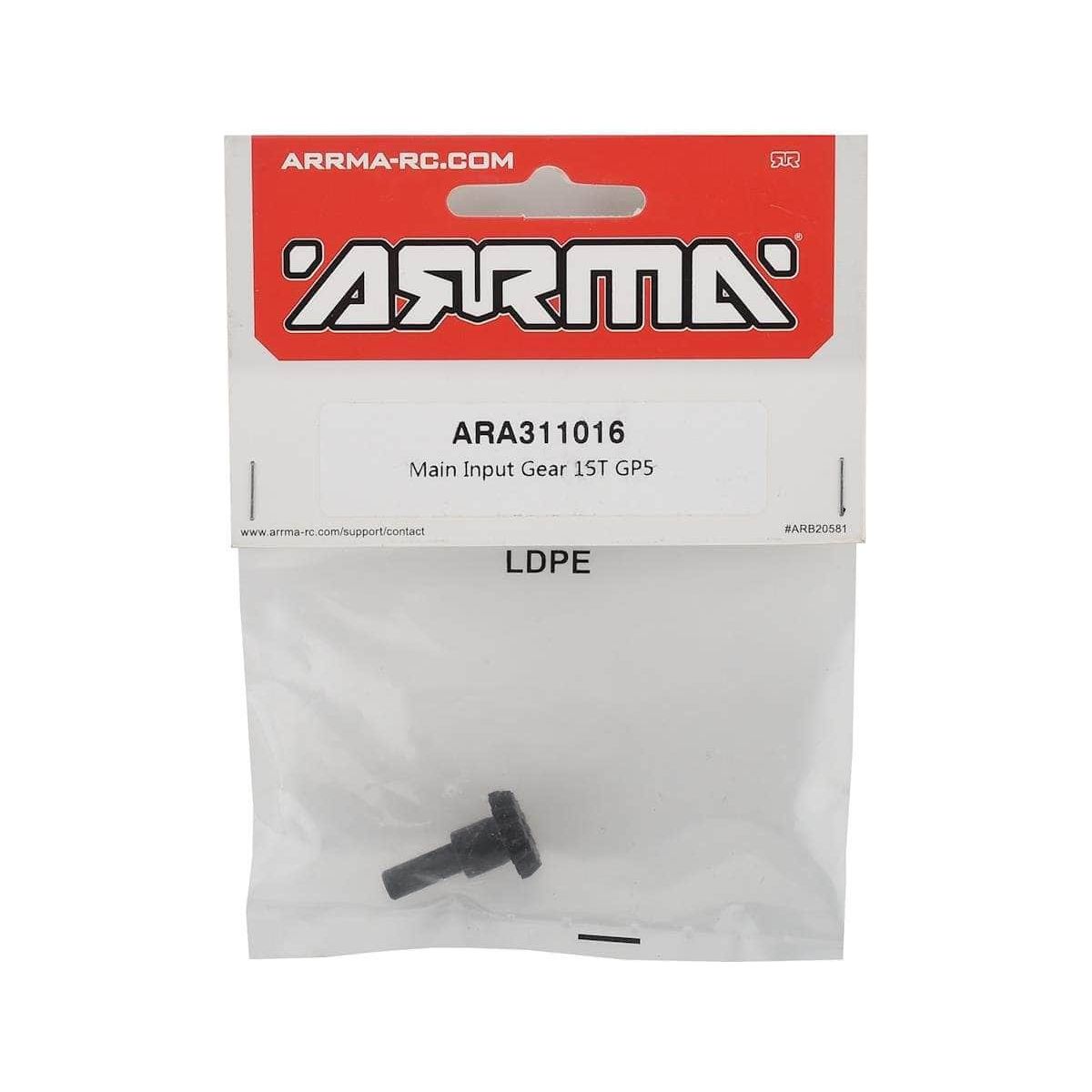  ARA311016, Arrma Felony 6S GP5 Main Input Gear (15T)、mySite、merchandisen