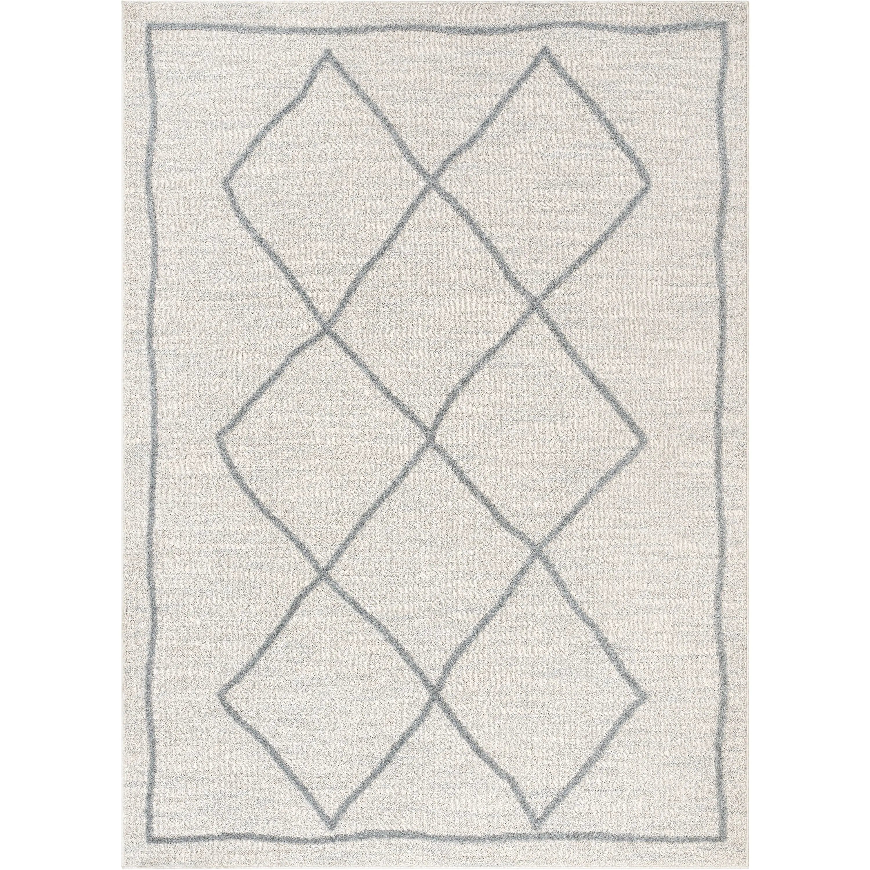 Cora Moroccan Lattice Trellis Beige Looped Pile Rug、mySite、gigharbornorthrealestate