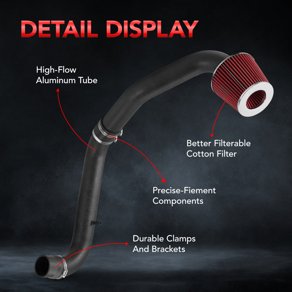 1996-2000 Honda Civic EK DX LX CX D16Y7 1.6L L4 High-Flow Cold Air Intake Kit、mySite、nflplayoffbracketp