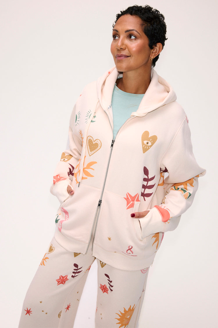 Cream Sundazed Accessible Hoodie、mySite、solidvoid