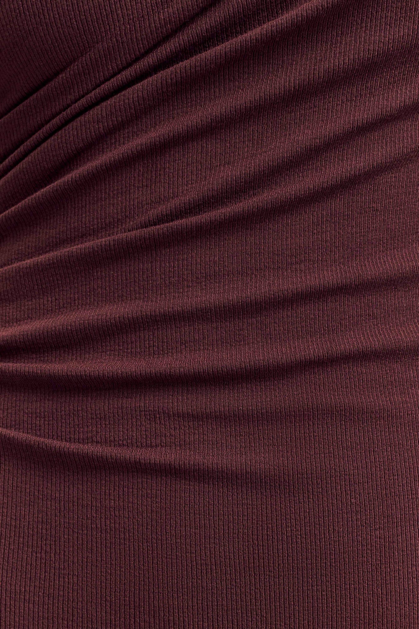 Anastasia One Shoulder Modal Midi Dress - Mahogany、mySite、solidvoid