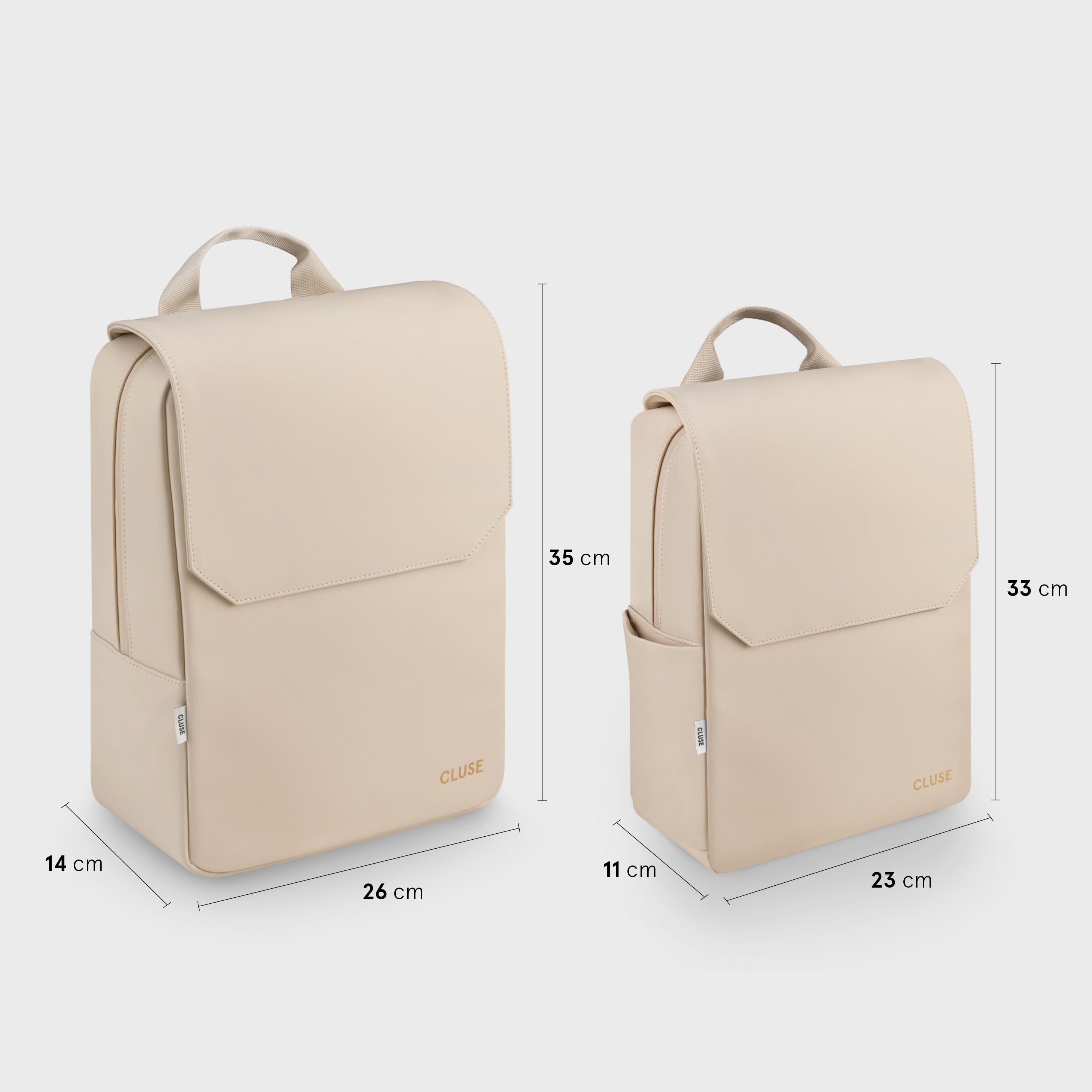 Nuitée Petite Backpack, Beige, Gold Colour、mySite、botmansion