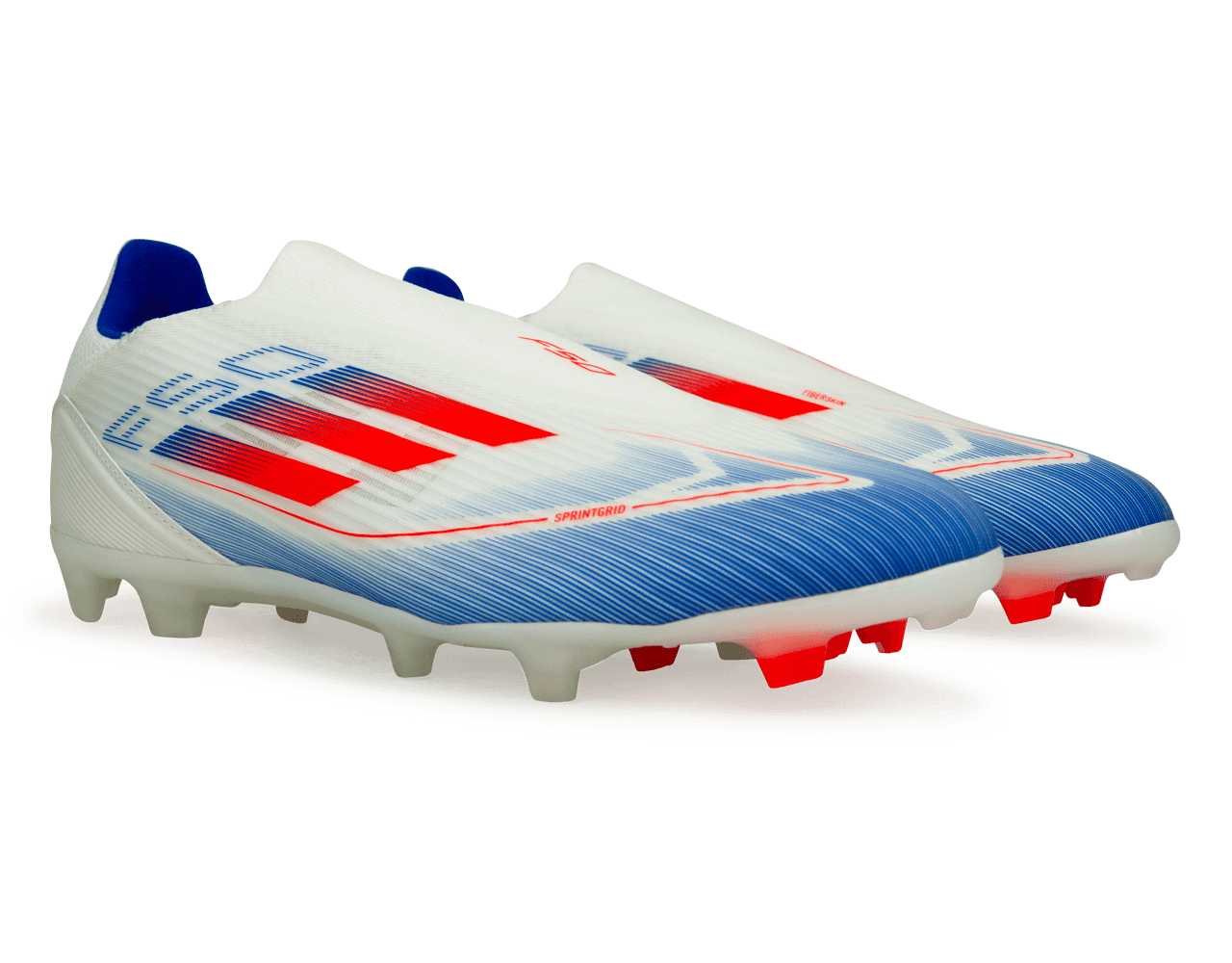 adidas Men's F50 League LL FG/MG White/Lucid Blue、mySite、noshort