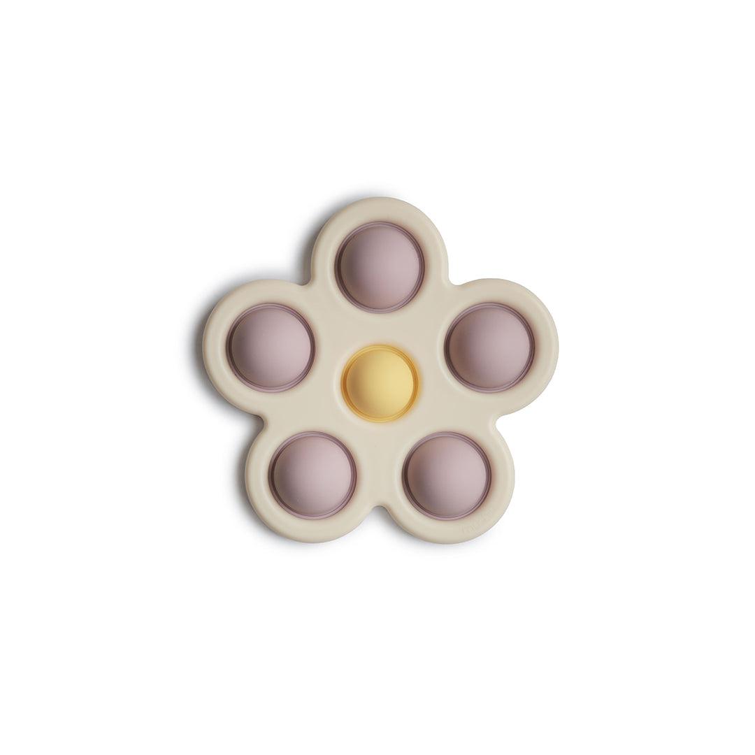  Mushie Flower Press Toy - Soft Lilac/Pale Daffodil/Ivory、mySite、merchandisen
