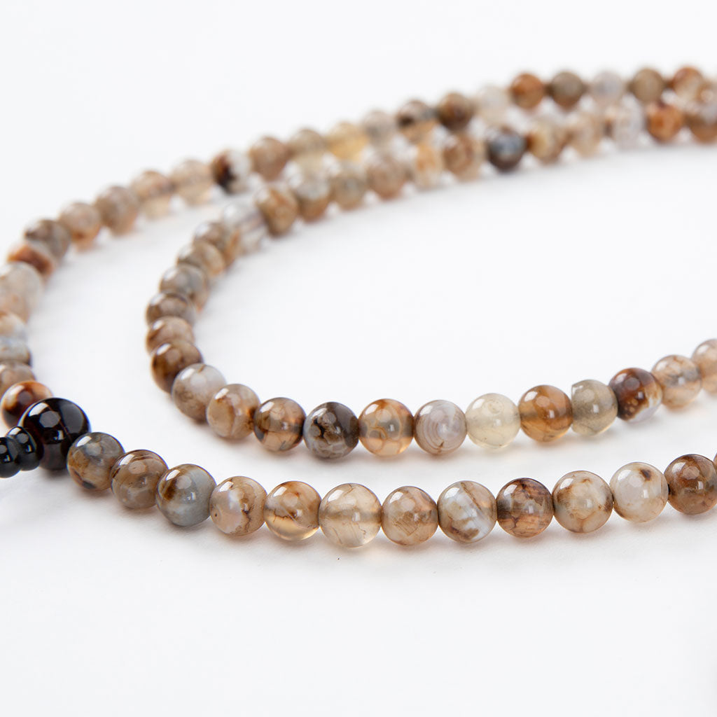 Crazy Lace Agate Mala Beads Set、mySite、topwebapps