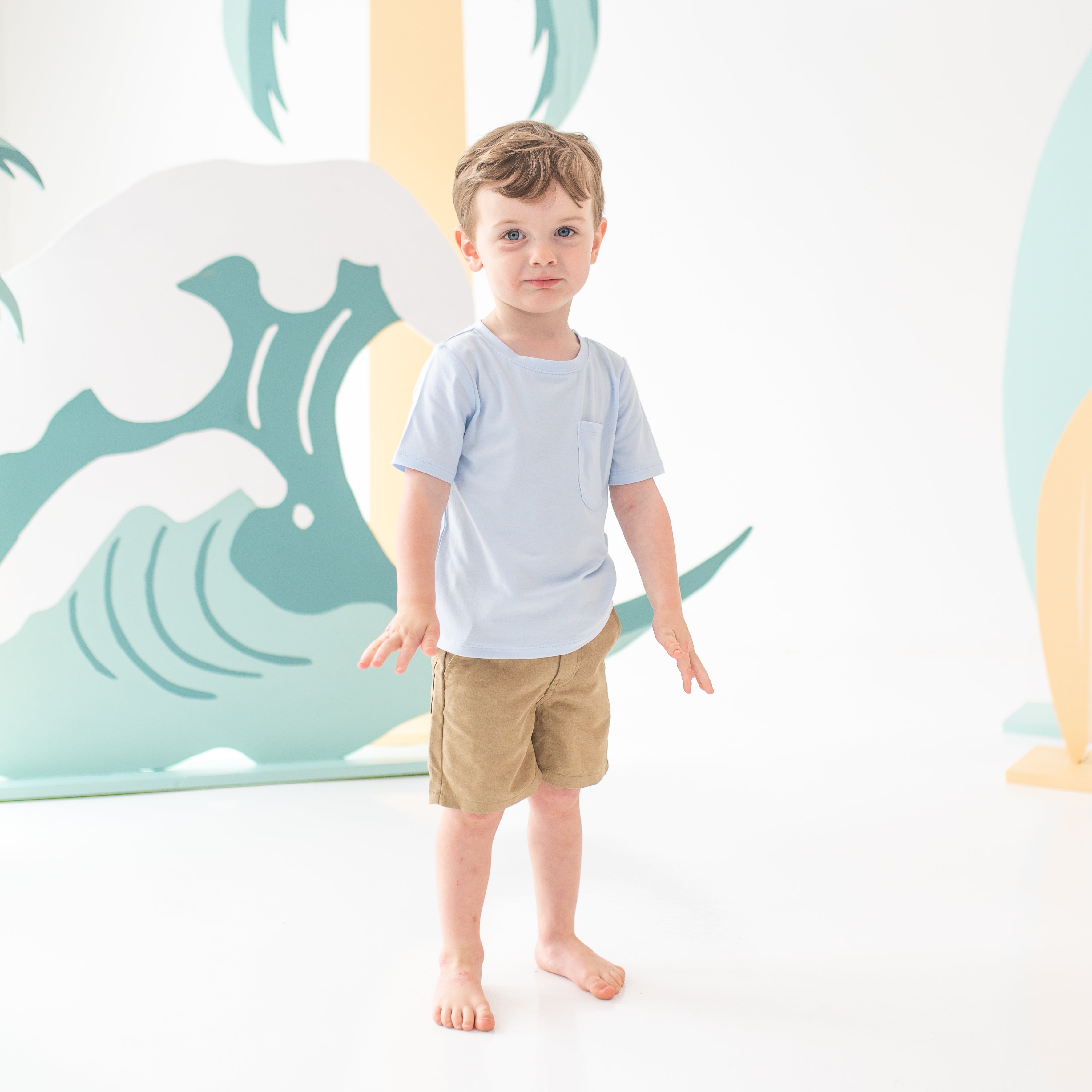  Toddler Crew Neck Tee in Mist、mySite、layawaytickets