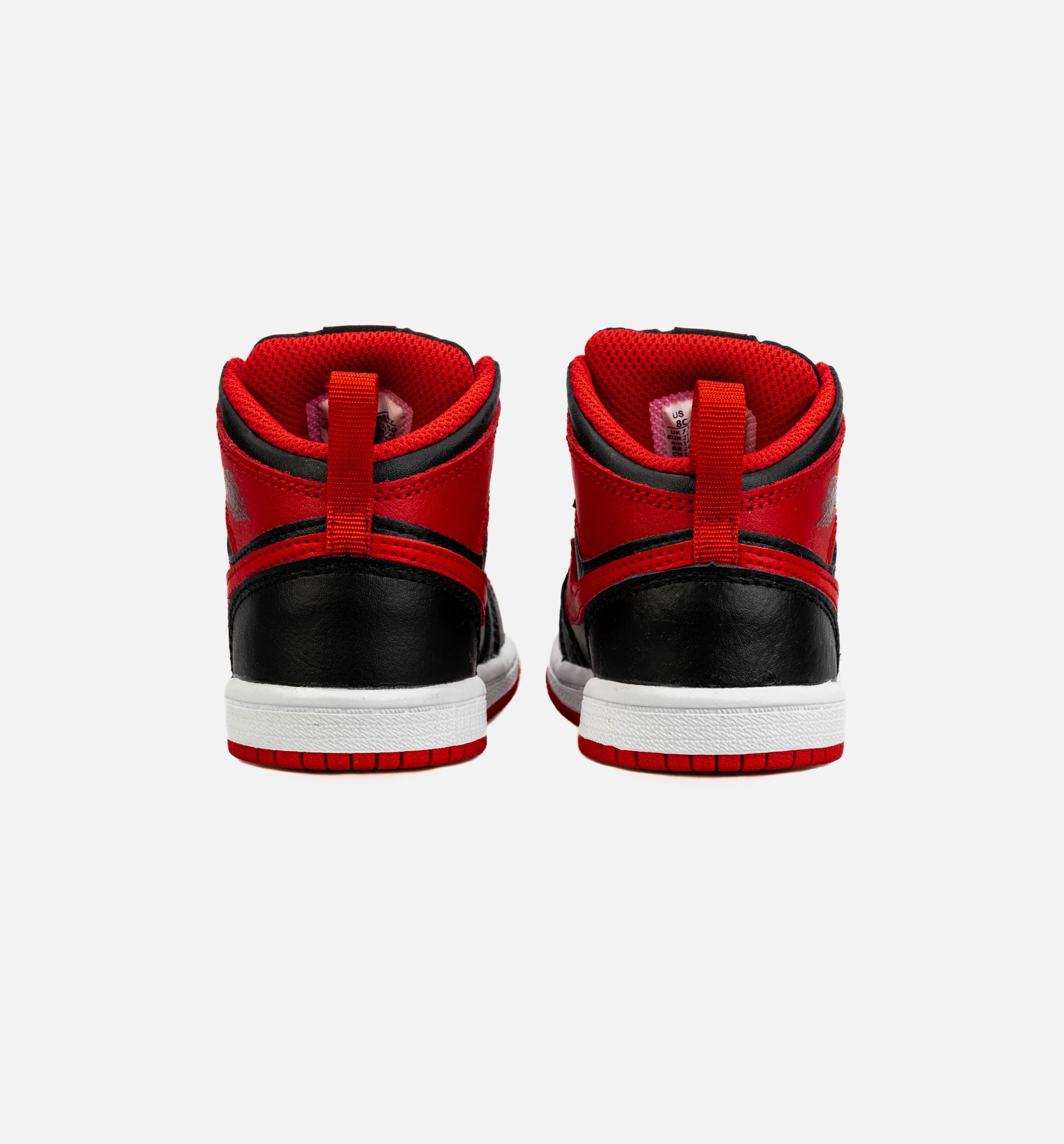 Air Jordan 1 Mid Infant Toddler Lifestyle Shoe - Black/Red、mySite、dreamappss